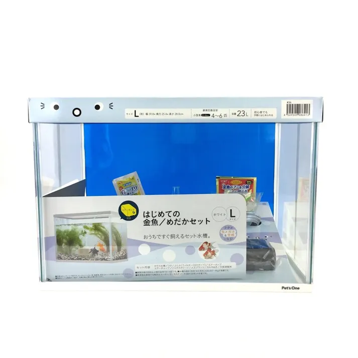 Pet’sOne はじめての金魚 メダカセット ホワイト Lサイズ