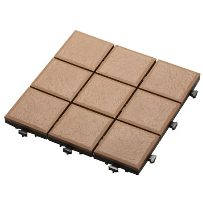 【ケース販売】カインズ ジョイントタイル ブラウン 9枚貼り×6枚入