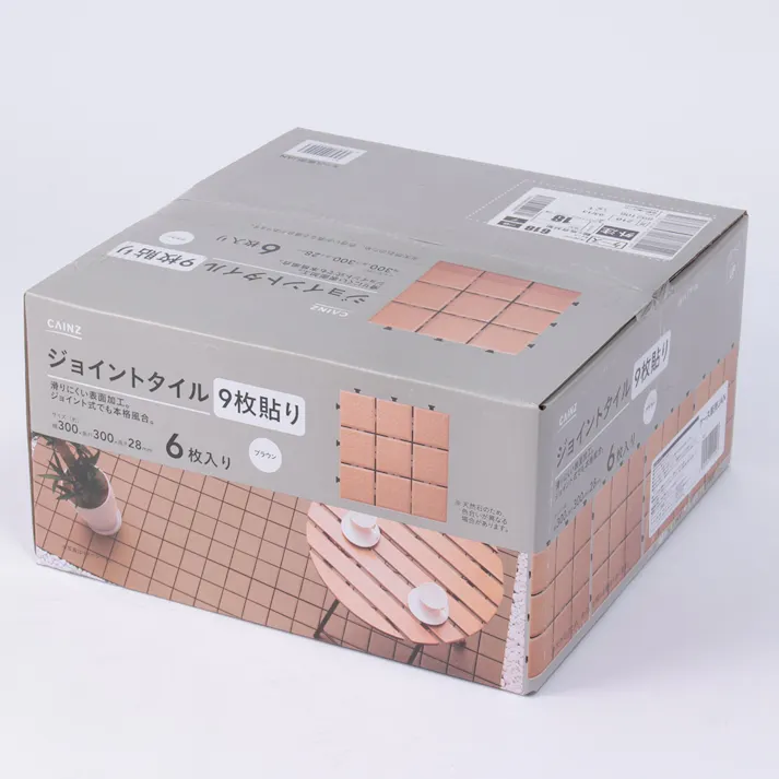 【ケース販売】カインズ ジョイントタイル ブラウン 9枚貼り×6枚入