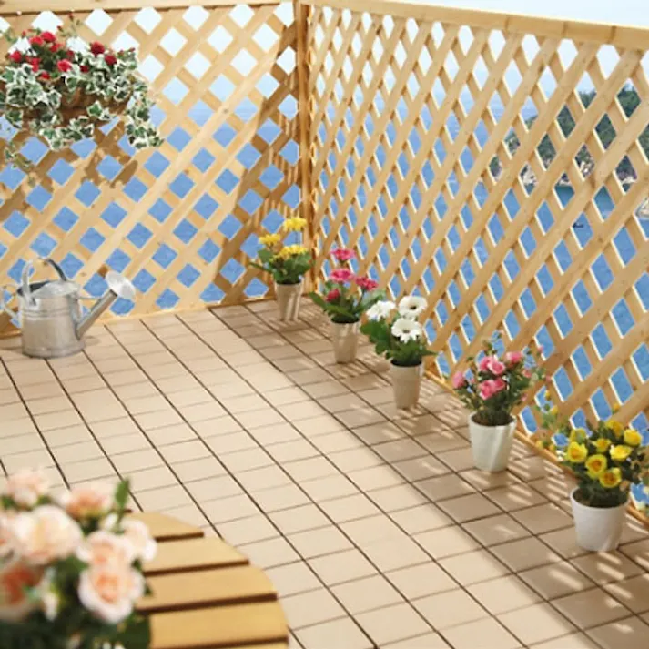 【ケース販売】カインズ ジョイントタイル ブラウン 9枚貼り×6枚入