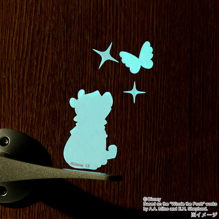 蓄光ミニステッカー くまのプーさん A