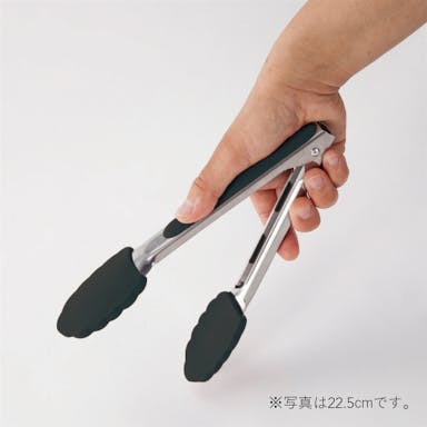トング シリコン自動ロック式 17.5cm ブラック(販売終了)