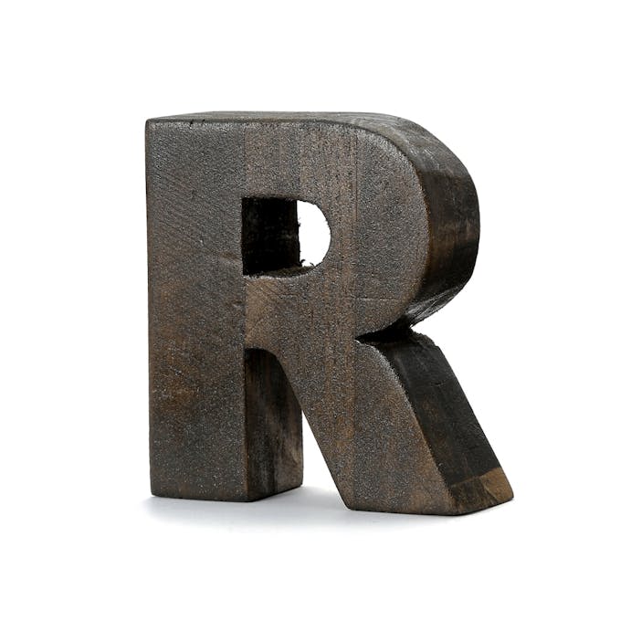 WOOD DECO ALPHABET “R”(販売終了)