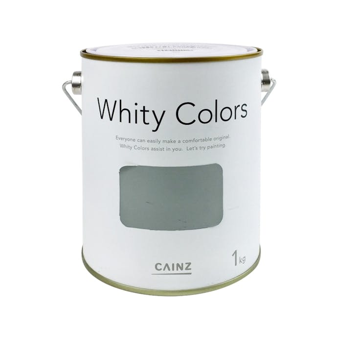 カインズ 室内用塗料 ホワイティカラーズ 和 柳灰 1kg