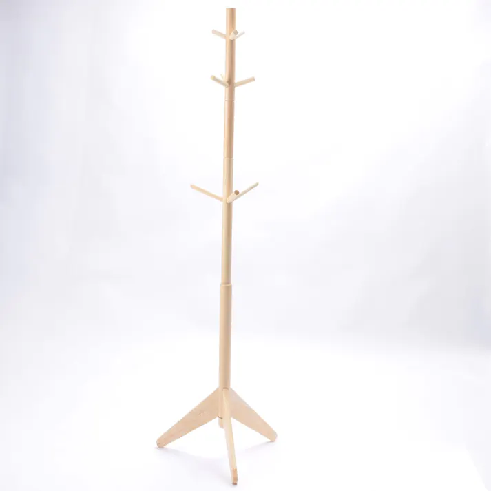 P5 木製ポールハンガー回転式 ナチュラル