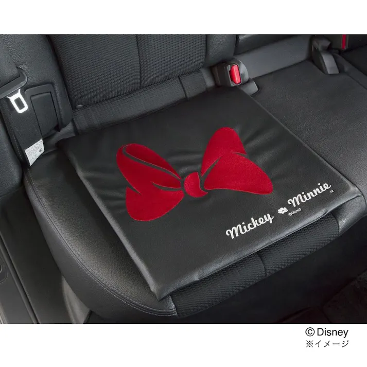 カインズ ディズニー シートクッション Mickey Minnie リボン