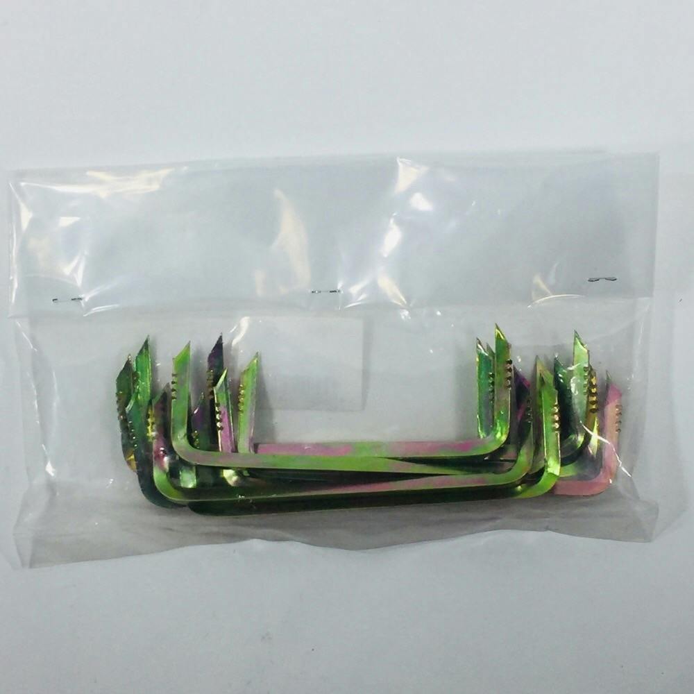 ★カイです★ カインズ フラットかすがい 25×120 10本入 | ねじ・くぎ・針金