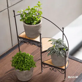 カインズ ラセンワイヤー花台 (3段)