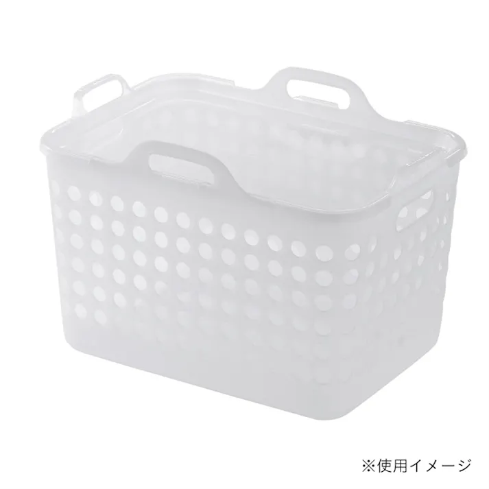 ソフトバスケット フタ ナチュラル