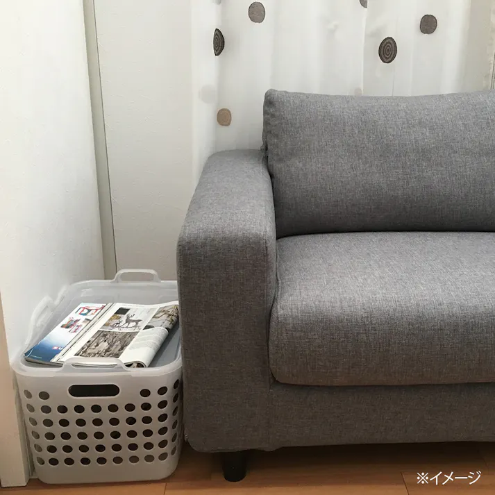 ソフトバスケット フタ ナチュラル