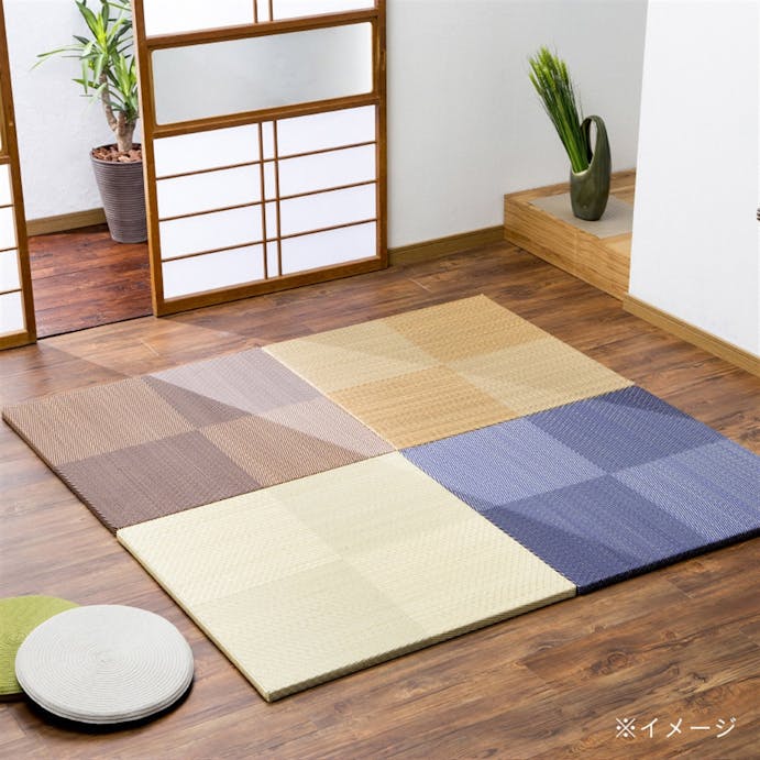 縁無 厚手システム畳 ベージュ 82×82cm(販売終了)