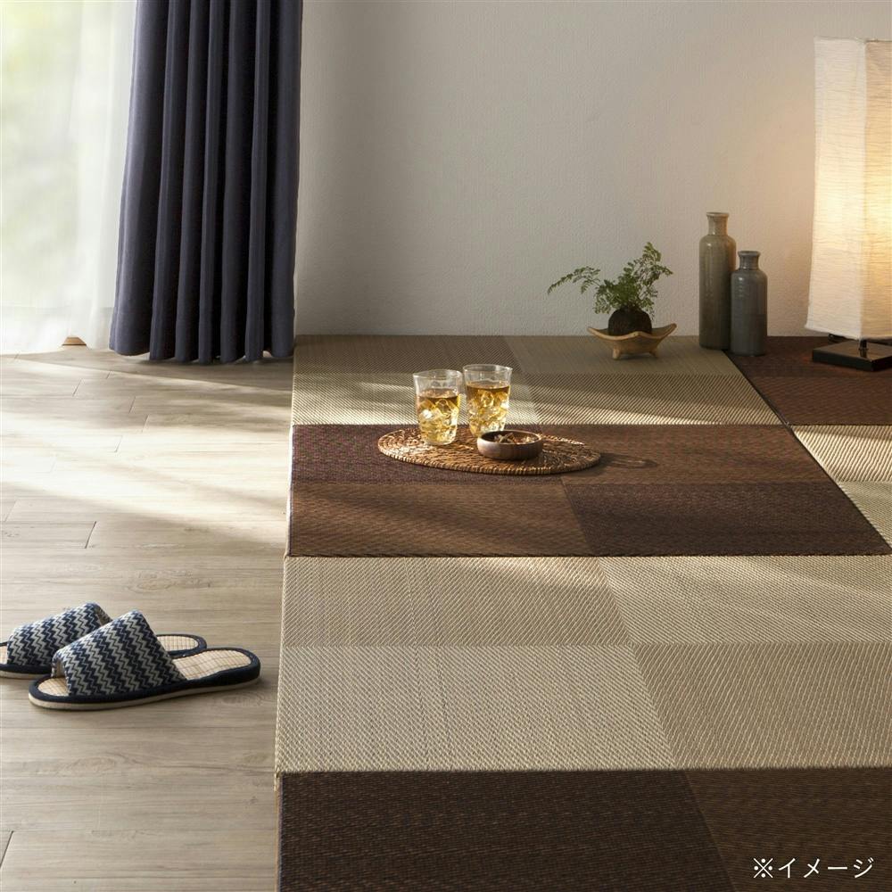 縁無 厚手システム畳 ベージュ 82×82cm(販売終了) | ラグ