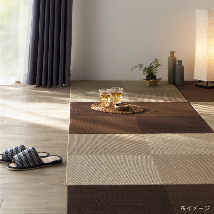 縁無 厚手システム畳 ベージュ 82×82cm(販売終了)