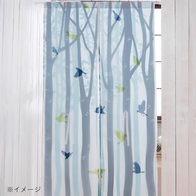 二重のれん 小鳥のさえずり 85×150cm