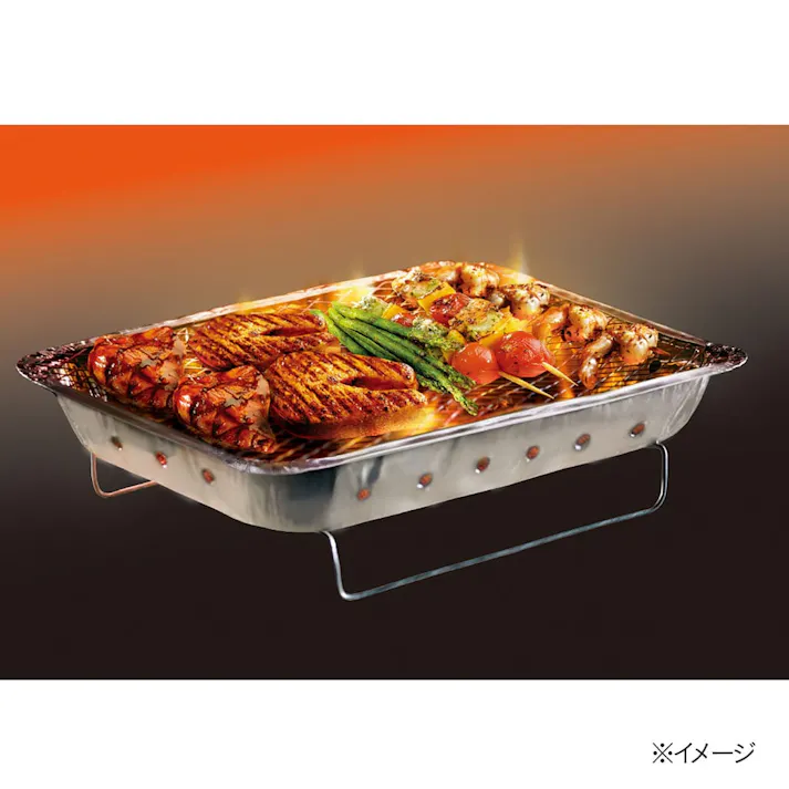 カインズ 使い捨て簡易コンロ 片付けラクラク 木炭付きコンロ 幅26×奥行21×高さ5cm