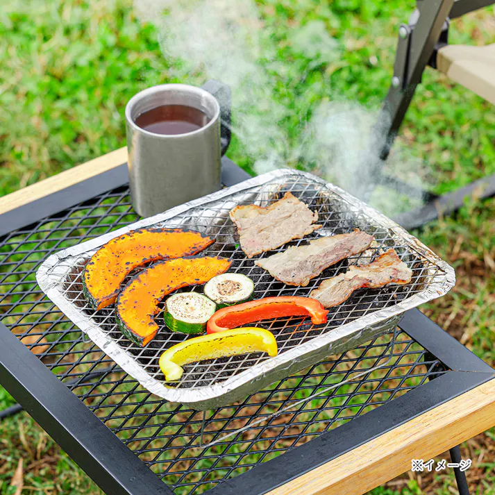 カインズ 使い捨て簡易コンロ 片付けラクラク 木炭付きコンロ 幅26×奥行21×高さ5cm