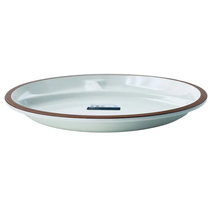 ラウンドプレート HAJIKU ライトブラウン