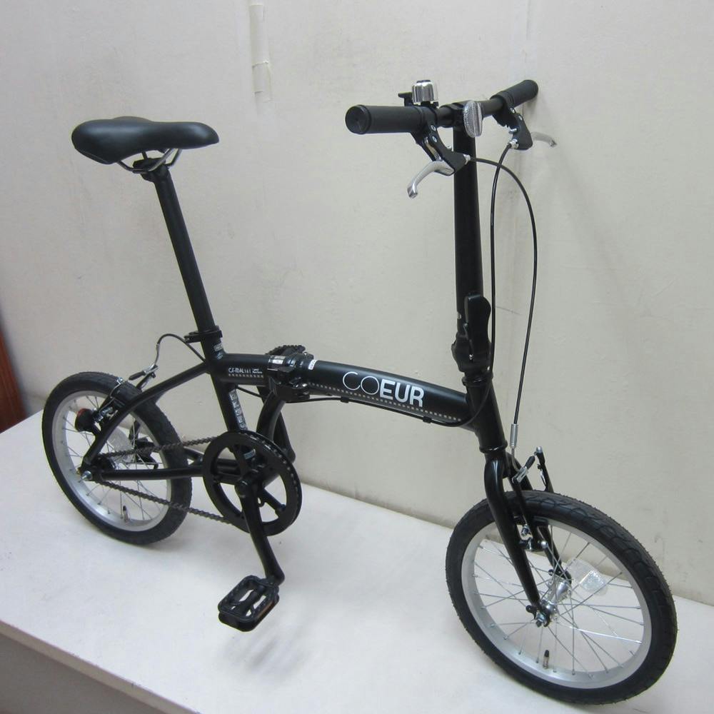 自転車】折りたたみ自転車 アルミ COEUR2 16インチ ブラック