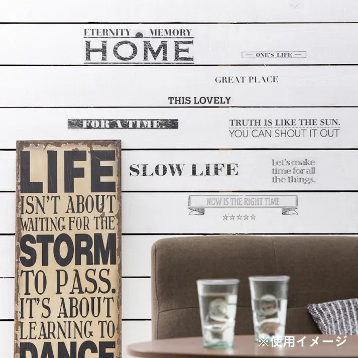 ウォールステッカー タイポグラフィ 35×50cm
