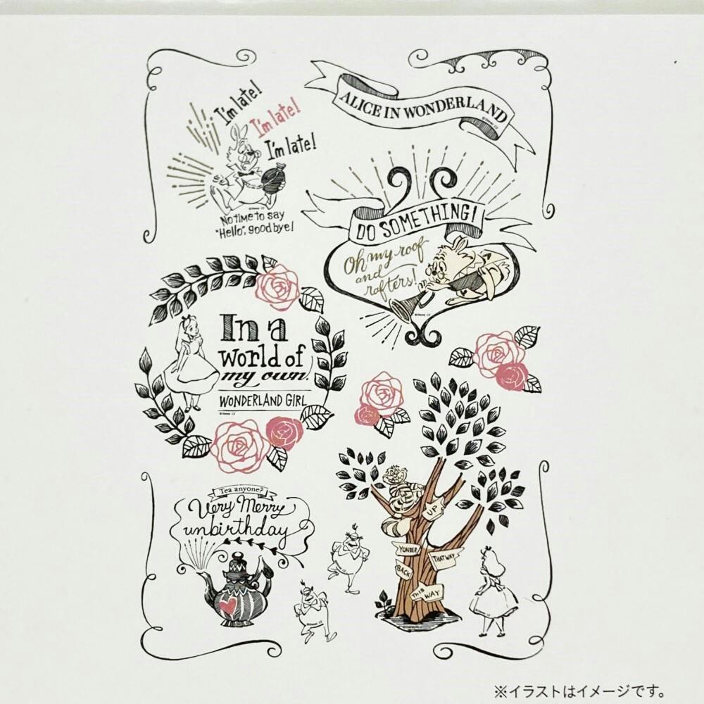ウォールステッカー 不思議の国のアリス 35×50cm | インテリア