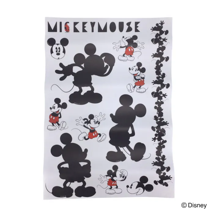ウォールステッカー ミッキーマウス 35×50cm