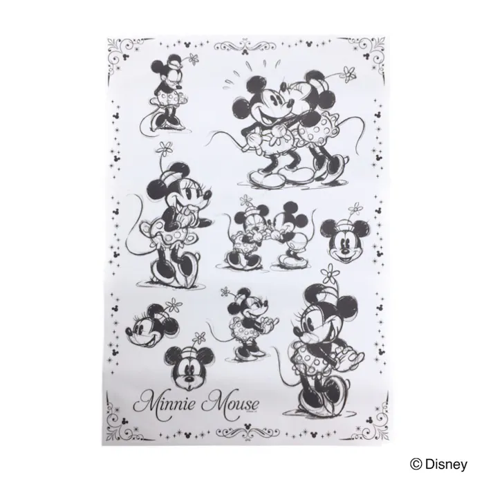 ウォールステッカー ミッキー&ミニー 35×50cm