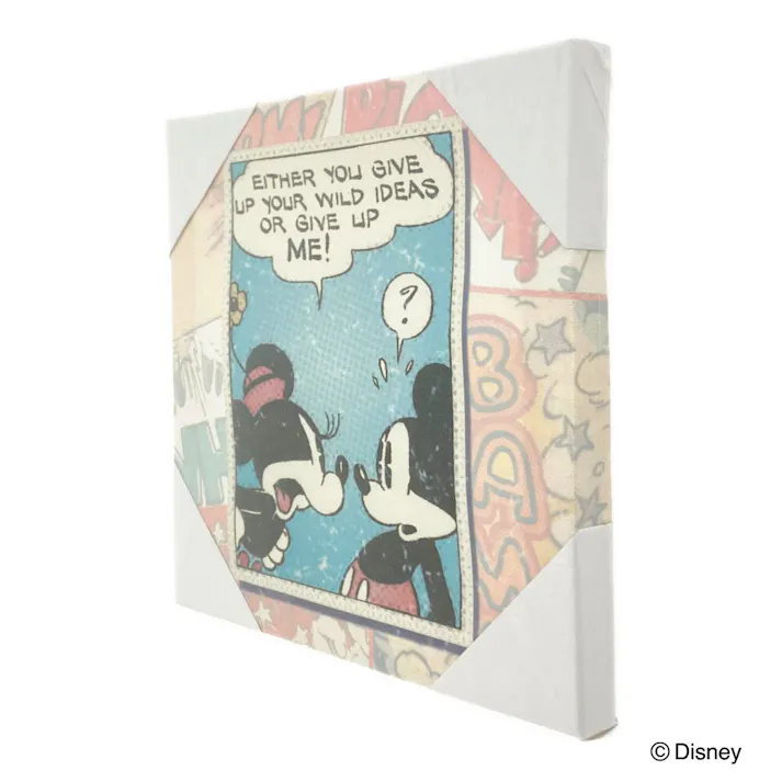 ウォールポスター ミッキー&ミニー 20×20cm