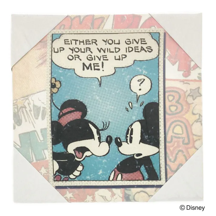 ウォールポスター ミッキー&ミニー 20×20cm