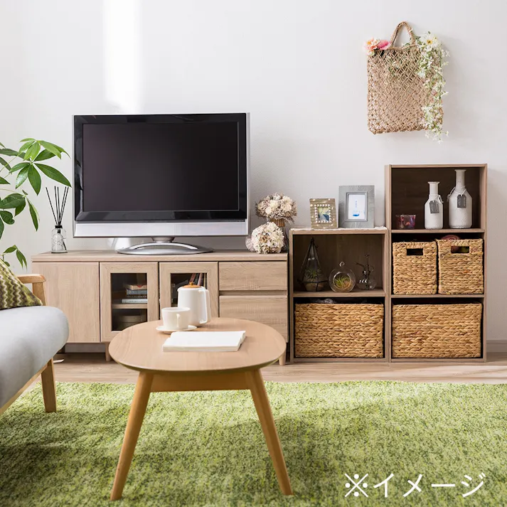 カラーボックス 可動棚収納ボックス 2段 ナチュラルエルム S1