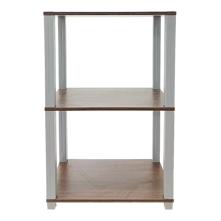 収納ラック3段 ブラウン E14