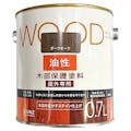 カインズ WOOD 木部保護塗料 屋外専用 油性 丸缶 0.7L ダークオーク