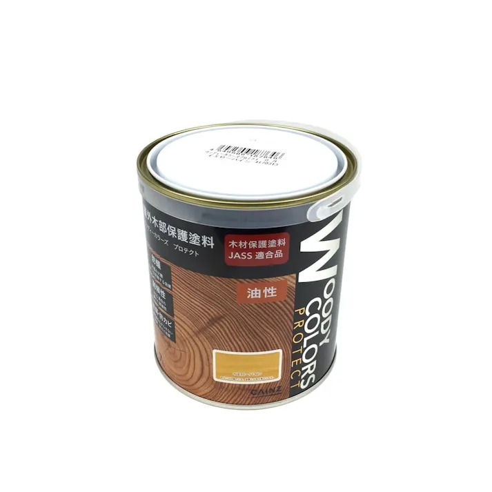 屋外木部保護塗料 ウッディーカラーズ プロテクト イエローパイン 0.7L【別送品】