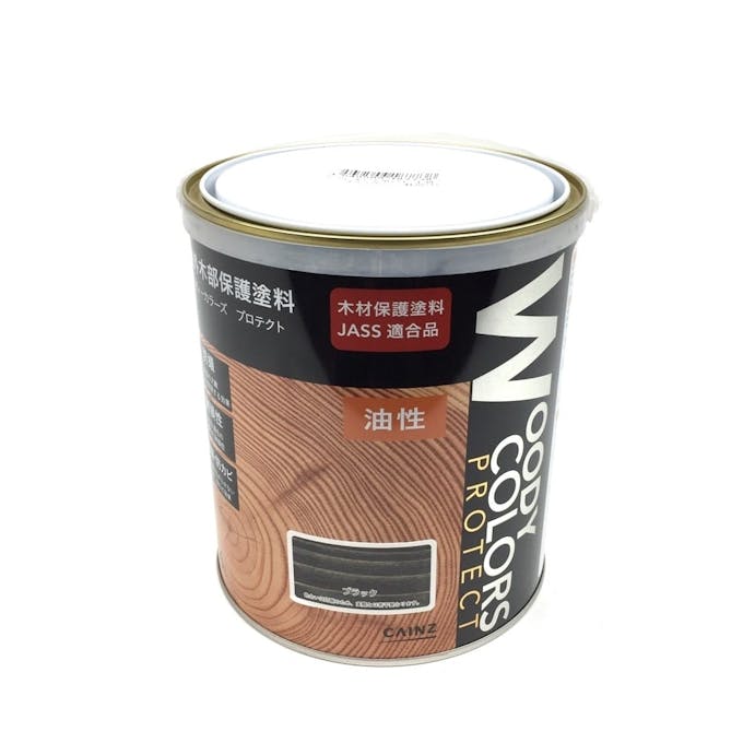 カインズ 屋外木部保護塗料 ウッディーカラーズ プロテクト ブラック 1.6L【別送品】