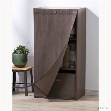 ボックス用カーテン ニューファイン ブラウン 44×86cm