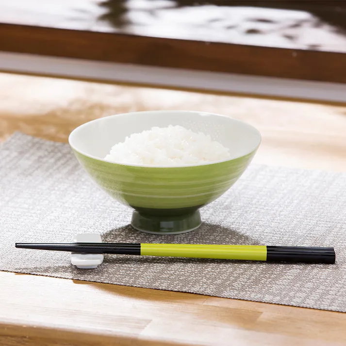 ごはんがつきにくい茶碗 大 iroe グリーン(販売終了)