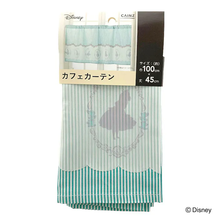 カフェカーテン 不思議の国のアリス 幅100×丈45cm