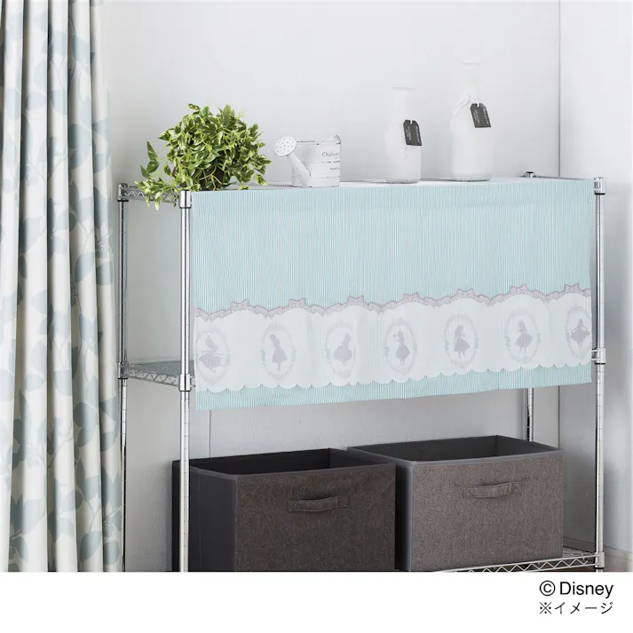 カフェカーテン 不思議の国のアリス 幅150×丈75cm