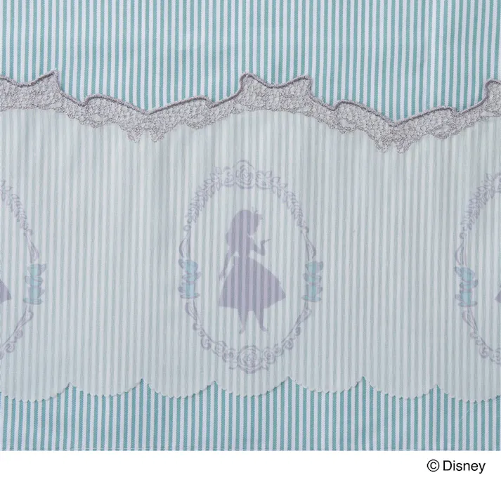 カフェカーテン 不思議の国のアリス 幅150×丈75cm