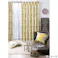 遮光性カーテン フィオーリ イエロー 100×200cm 2枚組