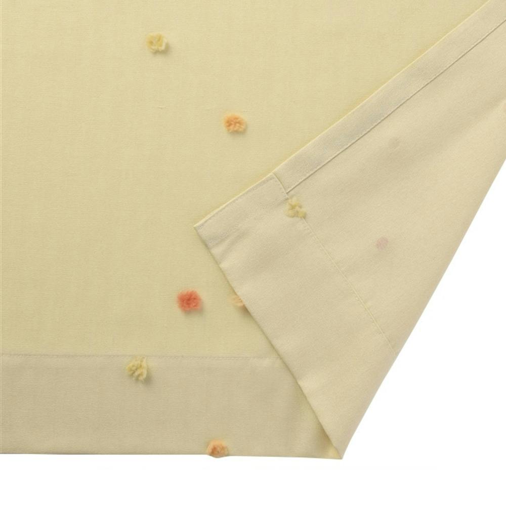 形状記憶カーテン トリコ イエロー 100×200cm 2枚組