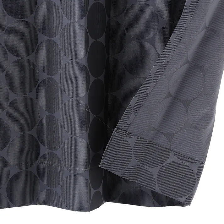 遮光性カーテン サークル ブラック 200×230 1枚入