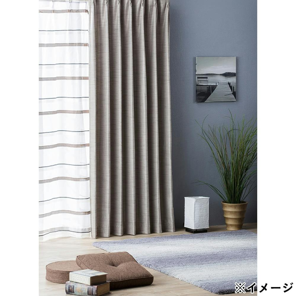 裏地付きカーテン 白樺 ベージュ 100×135cm 2枚組 | カーテン