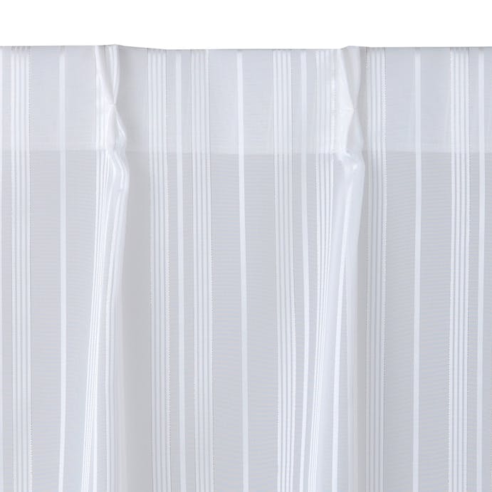 ボイル スプリント ホワイト 100×133cm 2枚組 レースカーテン
