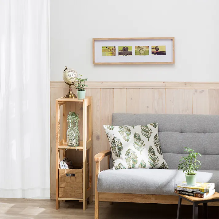 木製ラック25 3段 ナチュラル C1