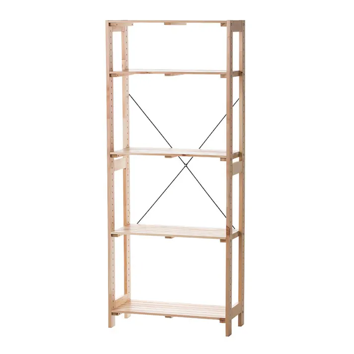 木製ラック66 5段 ナチュラル C11
