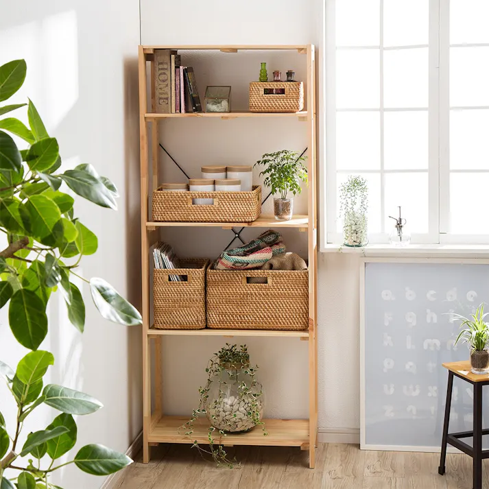 木製ラック66 5段 ナチュラル C11