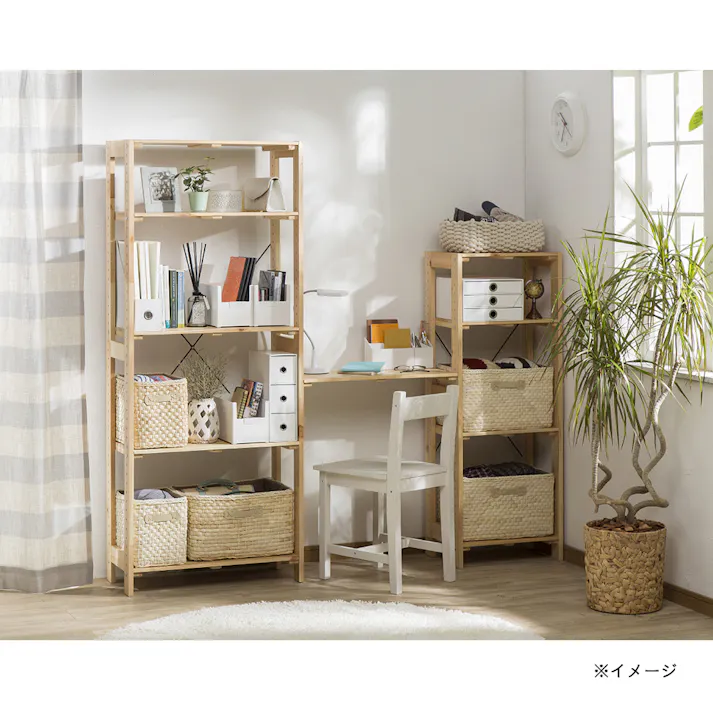 木製ラック66 5段 ナチュラル C11