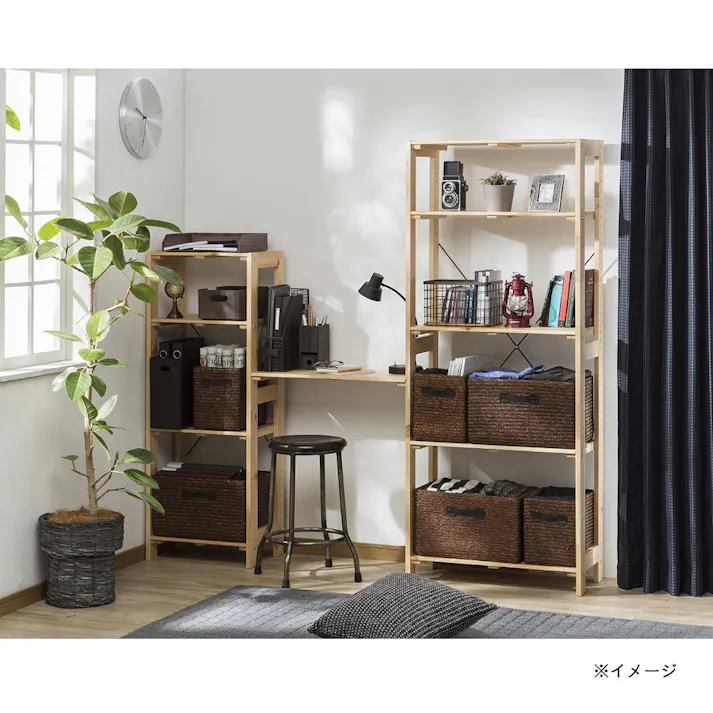 木製ラック66 5段 ナチュラル C11