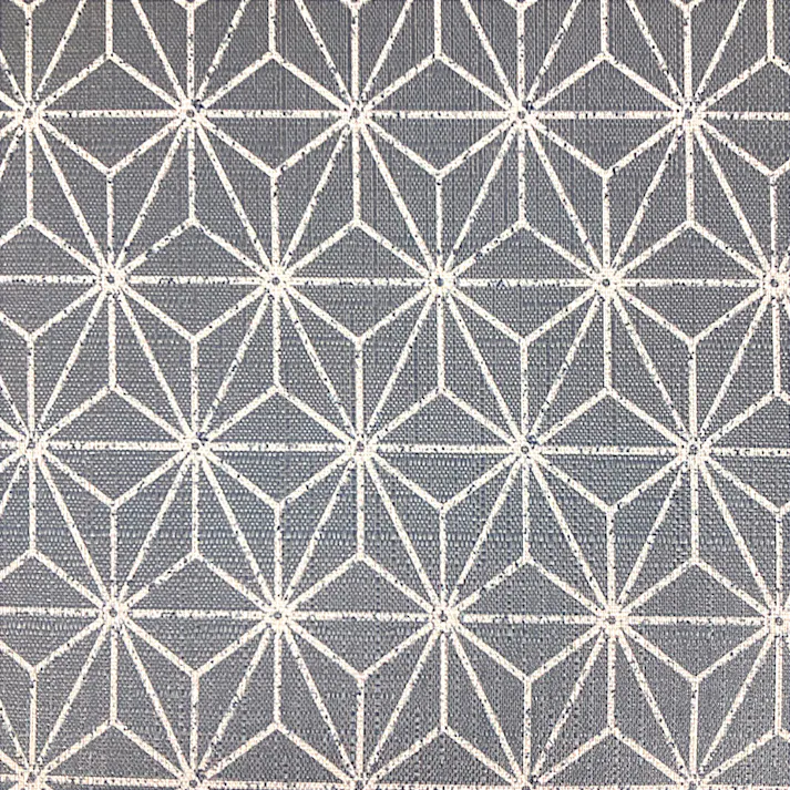 固綿シートクッション 麻の葉 ネイビー 45×45cm