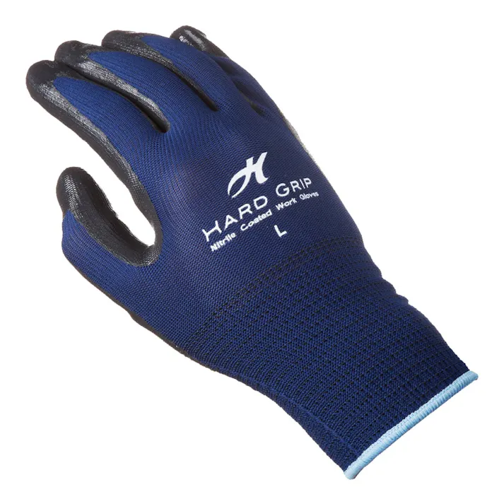 HARD GRIP ライト ニトリル背抜き手袋 3双組 L